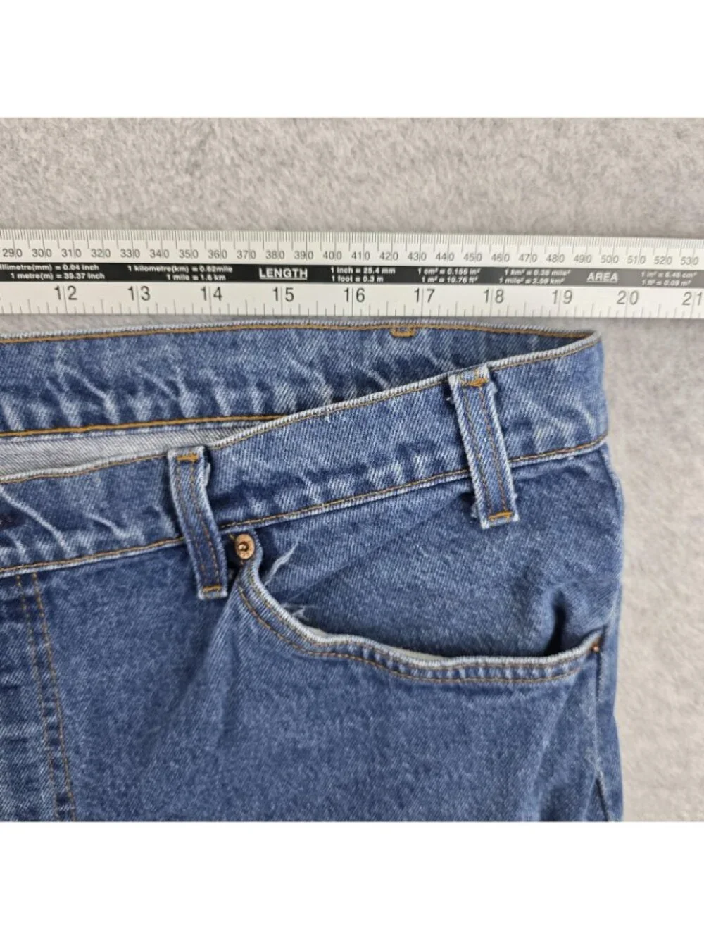 Levis 517 Orange Tab Jeans Mens 40x27 Blue Bootcut Medium Wash Denim USA Style